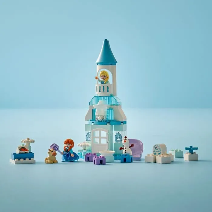 LEGO DUPLO - La Fête d'Anna et Elsa au Château de Glace (Set 10455) - Jeu de Construction Créatif 54 Pièces avec Thème Disney pour Enfants à Partir de 2 Ans