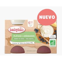 BABYBIO Yogur avena plátano arándanos BIO 2x130gr.</h1>
