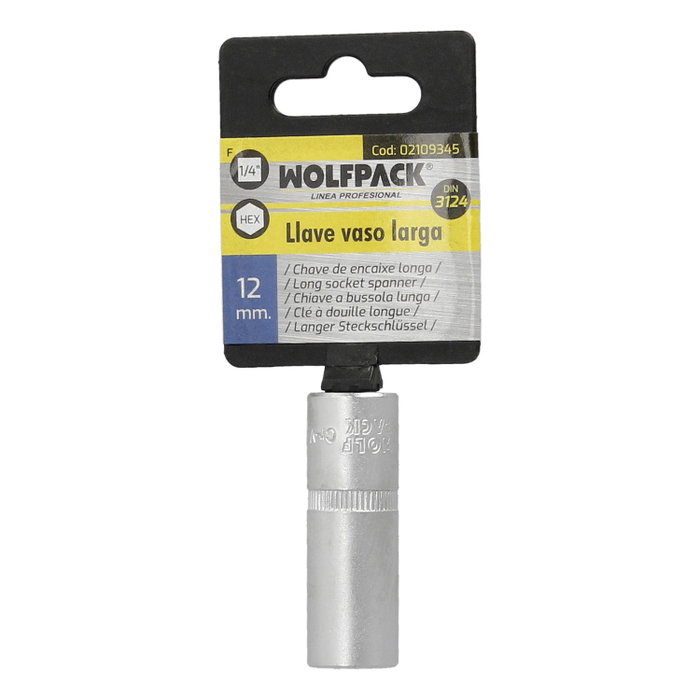 WOLFPACK LINEA PROFESIONAL Clé à douille hexagonale longue 12 mm