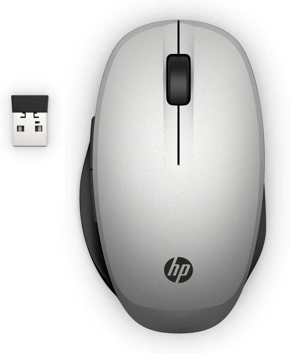 HP Souris sans fil Dual Mode - Connexion Bluetooth et 2.4 GHz, Capteur haute précision, Repose-pouce ergonomique, Sécurité AES