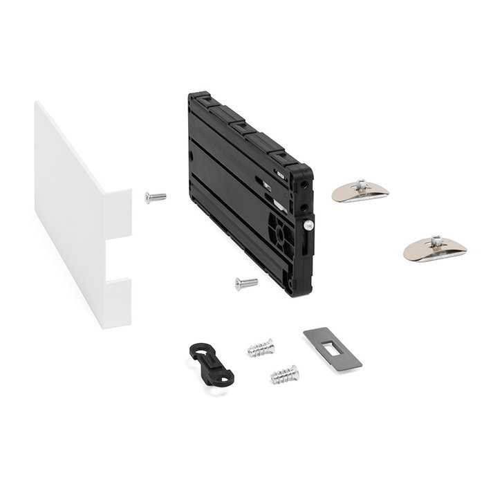 EFFEGI BREVETTI Slimwinch - Plaque de recouvrement pour mécanisme encastrable - Finition blanche - Type de quincaillerie à encastrer