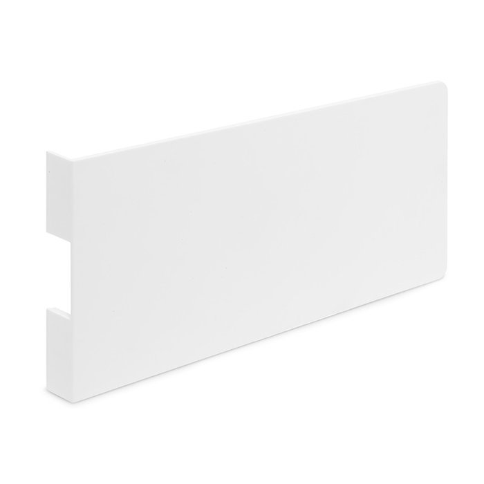 EFFEGI BREVETTI Slimwinch - Plaque de recouvrement pour mécanisme encastrable - Finition blanche - Type de quincaillerie à encastrer