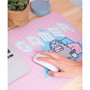ERIK - Tapis de souris gaming Pusheen avec base antidérapante pour clavier et souris - 80x35cm - Surface textile imperméable haute densité