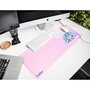 ERIK - Tapis de souris gaming Pusheen avec base antidérapante pour clavier et souris - 80x35cm - Surface textile imperméable haute densité