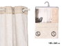 Giftdecor Cortina Beige Rayures 24x5x36cm Tissu Polyester Marron (Set de 6)
