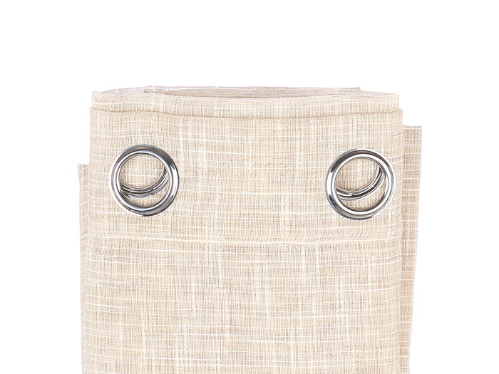 Giftdecor Cortina Beige Rayures 24x5x36cm Tissu Polyester Marron (Set de 6)