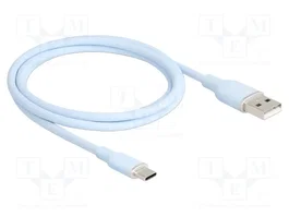 DELOCK Câble USB 2.0 de 1m, USB A vers USB C, bleu
