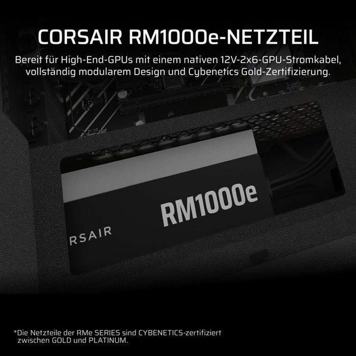 Corsair RM1000e 1000 W 80 PLUS Gold Noir