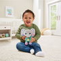 V-Tech Peluche Bébé Elephant Pequelefante 80-566722 avec Chansons et Vocabulaire pour Enfants Dès 3 Mois - Effets Lumineux et Bandoulière