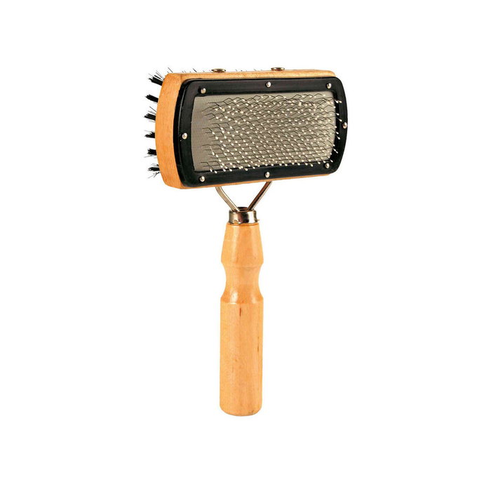 Brosse pour Chiens Trixie 10 × 18 CM Bicolore Brosse pour Chiens Trixie 10 × 18 CM Bicolore