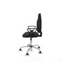 PIQUERAS Y CRESPO Chaise de bureau Algarra, tissu noir, base chromée