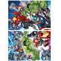 Educa Puzzle Avengers 2x100 Pièces Grandes Pièces, Puzzle pour Enfants à Partir de 6 Ans, Taille Assemblé 40 x 28 cm