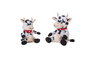 Creaciones Llopis Vaquita Lucero - Peluche vache motif étoilé - 32 cm - Polyester - Jouet pour enfant à partir de 3 ans