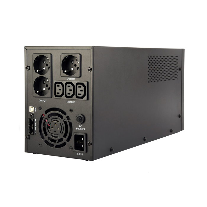 Système d'Alimentation Sans Interruption Interactif GEMBIRD EG-UPS-036 1800 W Système d'Alimentation Sans Interruption Interactif GEMBIRD EG-UPS-036 1800 W