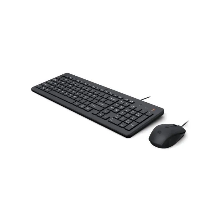 HP - Ensemble clavier et souris filaires HP 150 - AZERTY français - Couleur noire