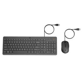 HP - Ensemble clavier et souris filaires HP 150 - AZERTY français - Couleur noire