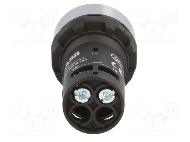 ABB Commutateur bouton-poussoir 22mm blanc NO