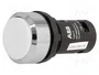 ABB Commutateur bouton-poussoir 22mm blanc NO