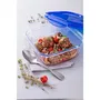 Pyrex 1451030 Plat de conservation béant en verre borosilicate avec couvercle - 16 x 16 cm - 800 ml - Sécurité four et congélateur - Transportable - Empilable