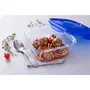 Pyrex 1451030 Plat de conservation béant en verre borosilicate avec couvercle - 16 x 16 cm - 800 ml - Sécurité four et congélateur - Transportable - Empilable