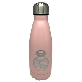 CYP BRANDS Gourde Isotherme en Acier Inoxidable 550ml, Série Real Madrid, 6.5x6.5x21.8cm, Sans BPA, Idéale pour Boissons Froides