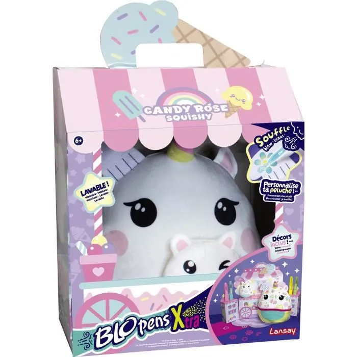 Lansay Blopens XTRA - Licorne Squishy Rose Candy avec Pochoirs et Mini Ami - Univers Gourmand - Jeu Créatif Enfant Dès 6 Ans Lansay Blopens XTRA - Licorne Squishy Rose Candy avec Pochoirs et Mini Ami - Univers Gourmand - Jeu Créatif Enfant Dès 6 Ans