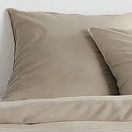 Today Parure de lit Essential effet lavé beige pour 2 personnes - Housse de couette 220x240 cm et taies d'oreiller