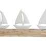 Figurine Décorative Home ESPRIT Blanc Naturel Voiliers méditerranéen 62 x 8,5 x 25,5 cm