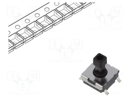 Aratas (Formerly Omron Components) Microcommutateur TACT B3FS-1050P SPST-NO SMT