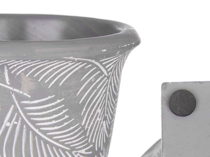 Ibergarden Copa Cemento Mediana Hojas 13x19,5 cm Gris (Set de 8) Ibergarden Copa Cemento Mediana Hojas 13x19,5 cm Gris (Set de 8)