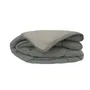 Toison D'Or CALGARY - Couette Chaude en Microfibre 400 g/m² Bicolore Gris et Argent - Dimensions 220 x 240 cm