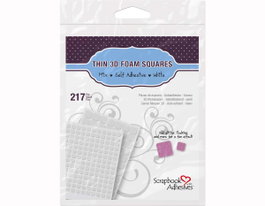 Scrapbook Adhesives by 3L Adhésifs mousse fine 3D blancs assortis 217 unités