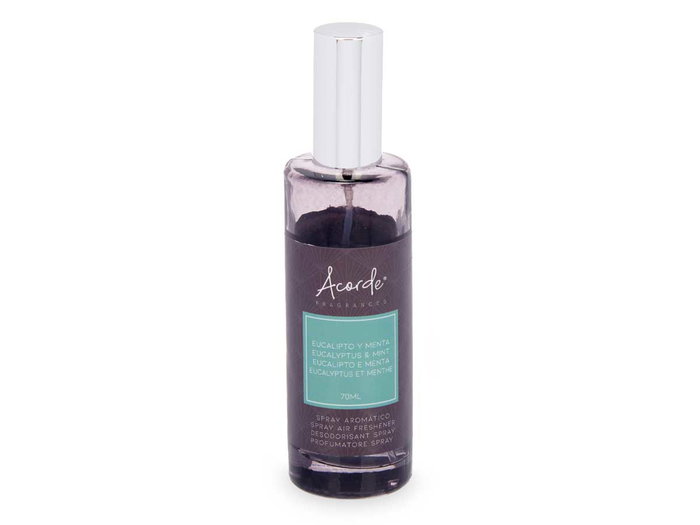 Acorde Aroma Hogar 70 ml Eucalyptus et Menthe 4.5 x 16 x 4.5 cm (Set de 12)