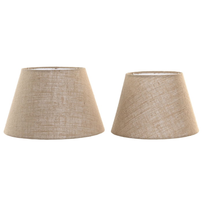 Écran de lampe Home ESPRIT Marron Jute Métal 40 x 40 x 25 cm (2 Unités) Écran de lampe Home ESPRIT Marron Jute Métal 40 x 40 x 25 cm (2 Unités)