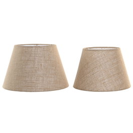 Écran de lampe Home ESPRIT Marron Jute Métal 40 x 40 x 25 cm (2 Unités)