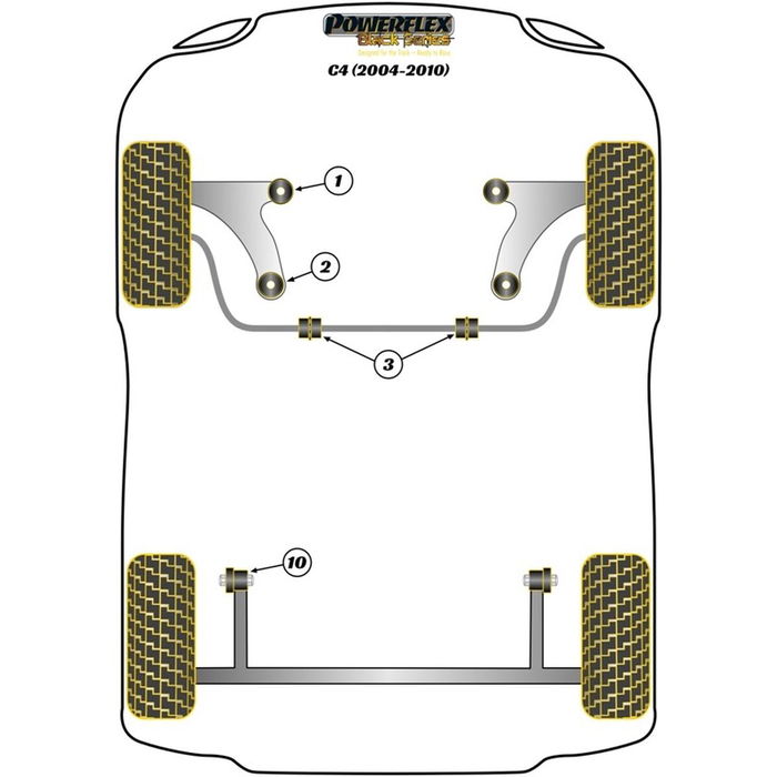 Silentblock Powerflex PFF50-603-22.5BLK Delantera 2 Pièces Silentblock Powerflex PFF50-603-22.5BLK Delantera 2 Pièces