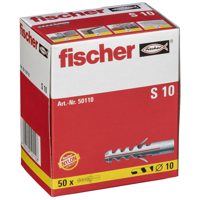 Fischer Cheville S 10, 50 pièces