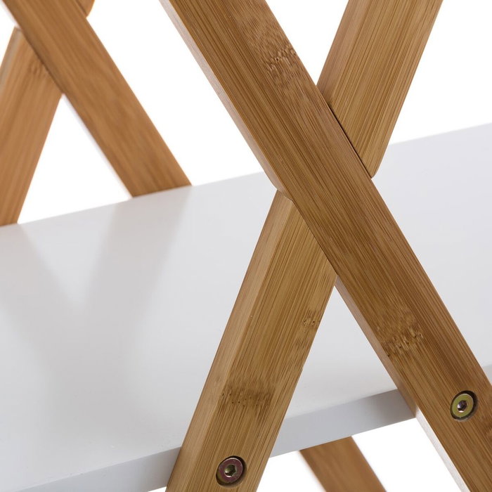 BigBuy Home Étagère de salle de bains Blanc Naturel 125 x 30 x 103 cm BigBuy Home Étagère de salle de bains Blanc Naturel 125 x 30 x 103 cm