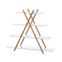 BigBuy Home Étagère de salle de bains Blanc Naturel 125 x 30 x 103 cm
