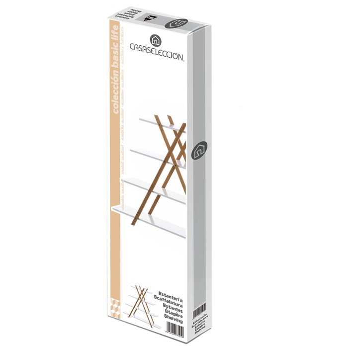 BigBuy Home Étagère de salle de bains Blanc Naturel 125 x 30 x 103 cm BigBuy Home Étagère de salle de bains Blanc Naturel 125 x 30 x 103 cm
