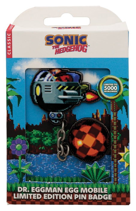Sonic - The Hedgehog pin Dr. Eggman Egg Mobile Chained Sonic - The Hedgehog pin Dr. Eggman Egg Mobile Chained