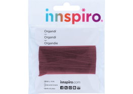 Innspiro Cinta d'organdí granate 7mm, 5m