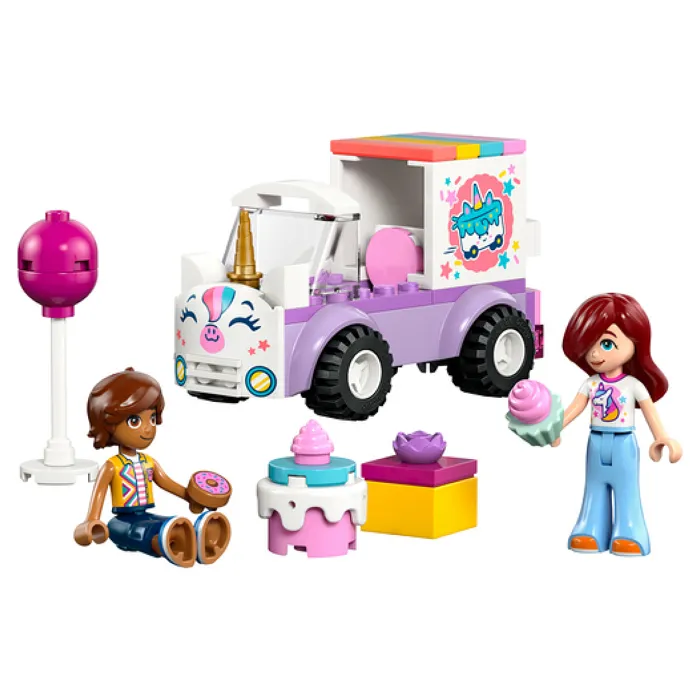 Lego 42675 Friends La Voiture Licorne - Jouet de Construction avec Mini-Poupées Paisley et Léo - Cadeau Enfant 4 Ans et Plus