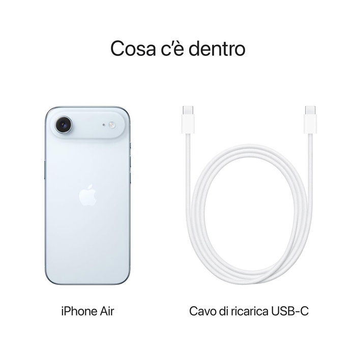 Smartphone Apple iPhone 17 Air Octa Core 12 GB RAM 1 TB Bleu 6,5"