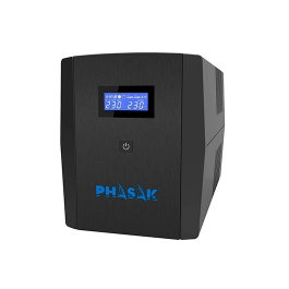 Phasak PH 7322 SAI UPS Sirius 2260VA Protection Surge, 4 Prises, Noir