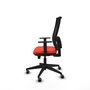 Piqueras y Crespo Chaise de Bureau Horna Orange Foncé et Noir