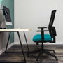 Piqueras y Crespo Chaise de Bureau Horna Orange Foncé et Noir