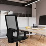 Piqueras y Crespo Chaise de Bureau Horna Orange Foncé et Noir