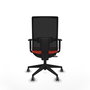 Piqueras y Crespo Chaise de Bureau Horna Orange Foncé et Noir