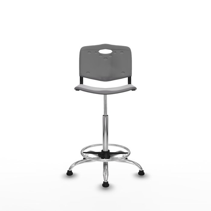 PIQUERAS Y CRESPO Tabouret Robledo Pivotant Gris clair